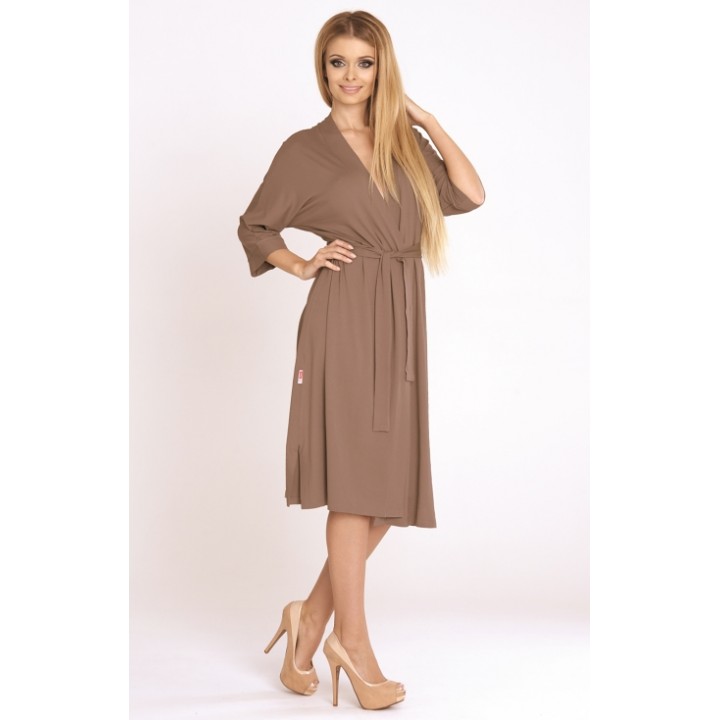 БАННЫЙ ХАЛАТ DE LAFENSE 892 VISA 3/4 MOCCA /3XL