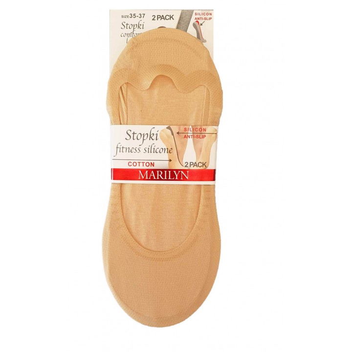 STOPKI MARILYN DAMSKIE FITNESS SILICONE NAT 35/37