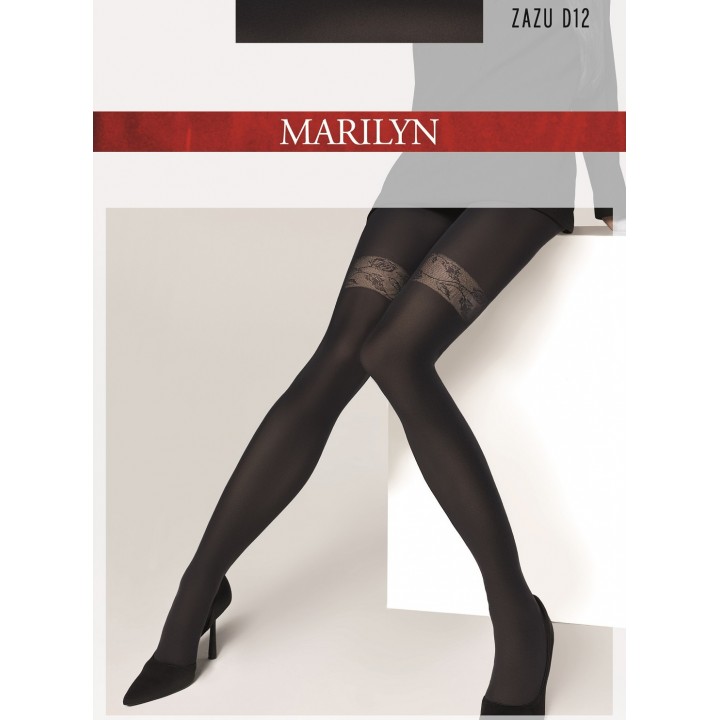 Колготки MARILYN ZAZU D12 ЧОРНИЙ 5