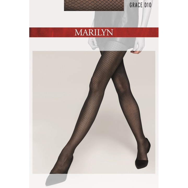 Колготки Marilyn Grace D10 бутылочно-зеленого цвета 3/4