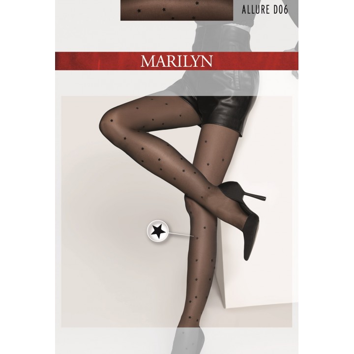 MARILYN ALLURE D06 ЧЕРНЫЕ КОЛГОТКИ 3/4
