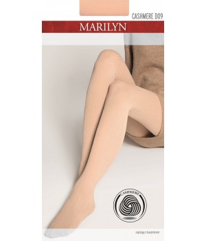 Кашемірові колготки Marilyn D09, чорні, 1/2