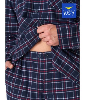 Піжама чоловіча фланелева піжама Key MNS-414 XXL