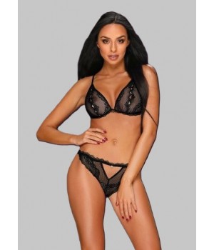 Набір obsessive Millagro 2-предметний набір чорний L/XL