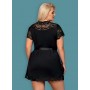 Комплект obsessive пеньюар 810-PEI-1 XXL