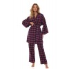 PIŻAMA L&L DAMSKA 2475 ROXY GRANAT /XL