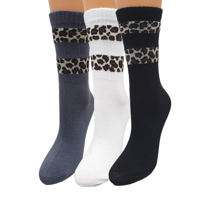 Женские носки MARILYN SL PANTHER STRIPE БЕЛЫЕ 36/40