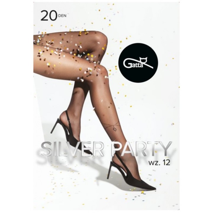 Колготки з візерунком GATTA SILVER PARTY W.12