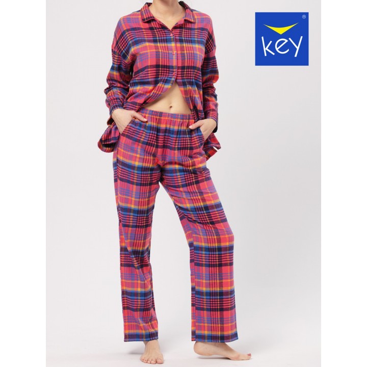 Піжама жіноча фланелева піжама Key LNS-483 XL
