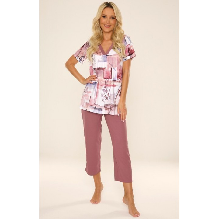 ПІЖАМА DE LAFENSE 777 ФІАЛЕТОВАЯ ЧОРНИЦЯ /XL