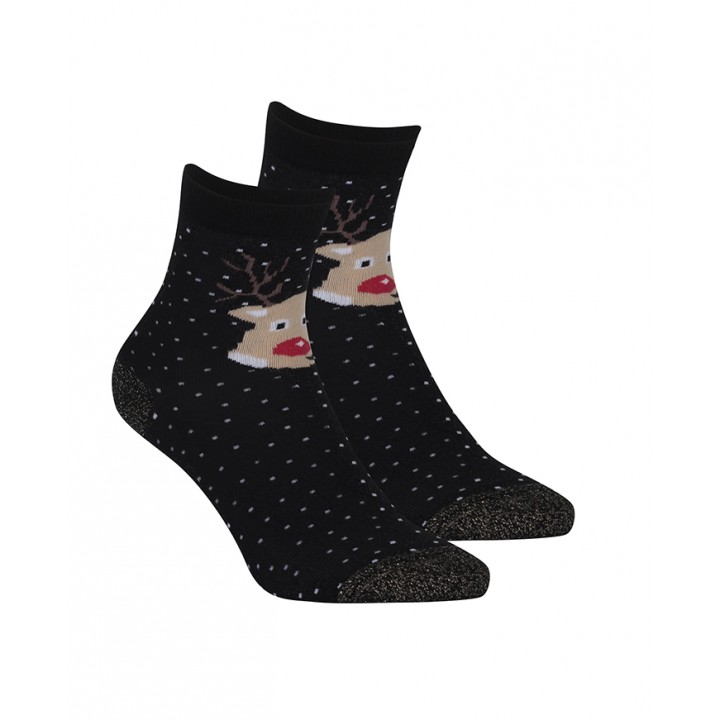 Жіночі гладкі шкарпетки новорічні Wola wzr 839 36-38