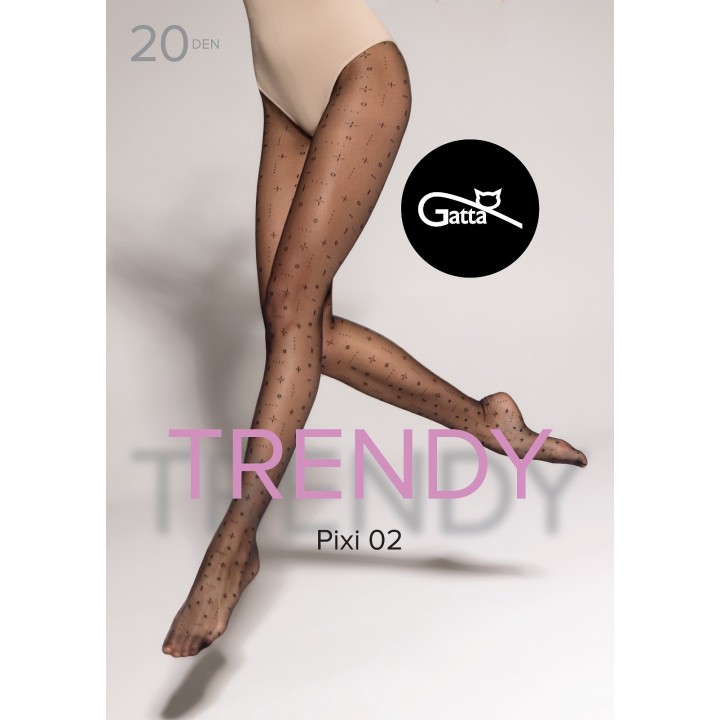 Жіночі колготки з узором gata pixi 02 3