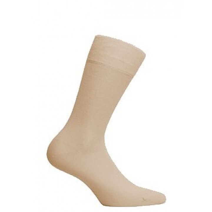 WOLA NATURAL MEN'S SOCKS BAMBOO BEIGE E76 39-41