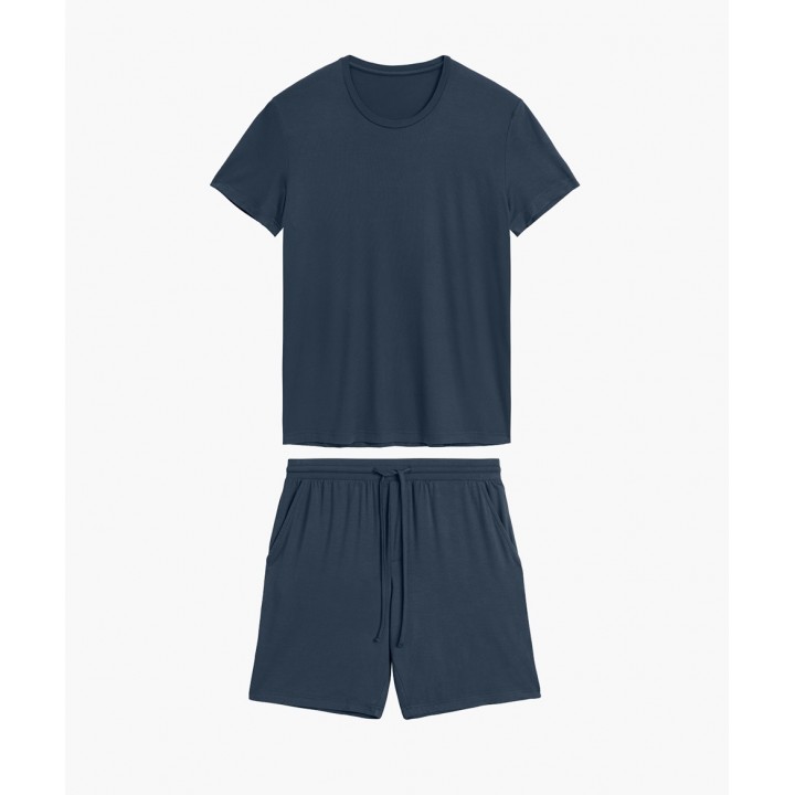 PIŻAMA ATLANTIC BNMP-005 WL25 DENIM/MEL /L