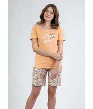 ЖІНОЧА ПІЖАМА REGINA 693 АБРИКОСОВИЙ /XL