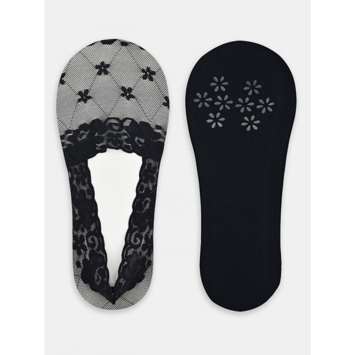 NOVITI SN051-W-01 КРУЖЕВНЫЕ НОЖКИ ЧЕРНЫЕ 36-41