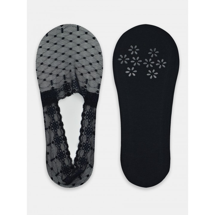 NOVITI SN052-W-01 КРУЖЕВНЫЕ НОЖКИ ЧЕРНЫЕ 36-41