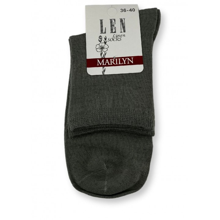 SKARPETY MARILYN DAMSKIE LEN OLIVE ONE SIZE