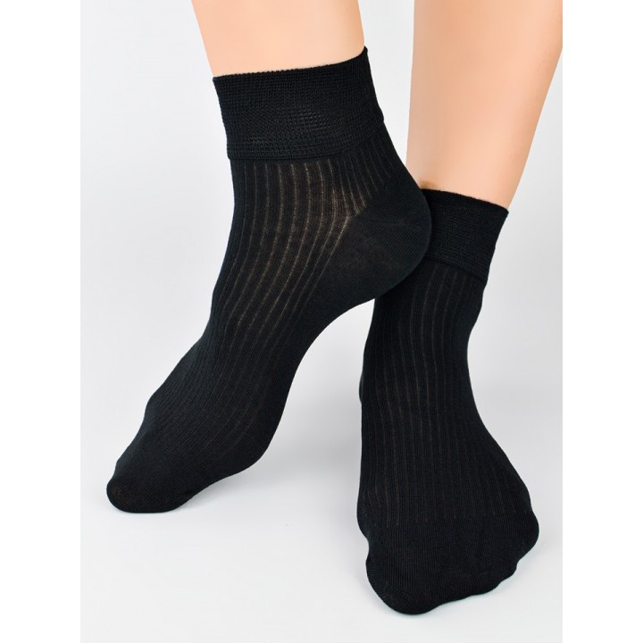 ШКАРПЕТКИ NOVITI SB123-W-02 З МОДАЛУ ЧОРНОГО КОЛЬОРУ 35-38