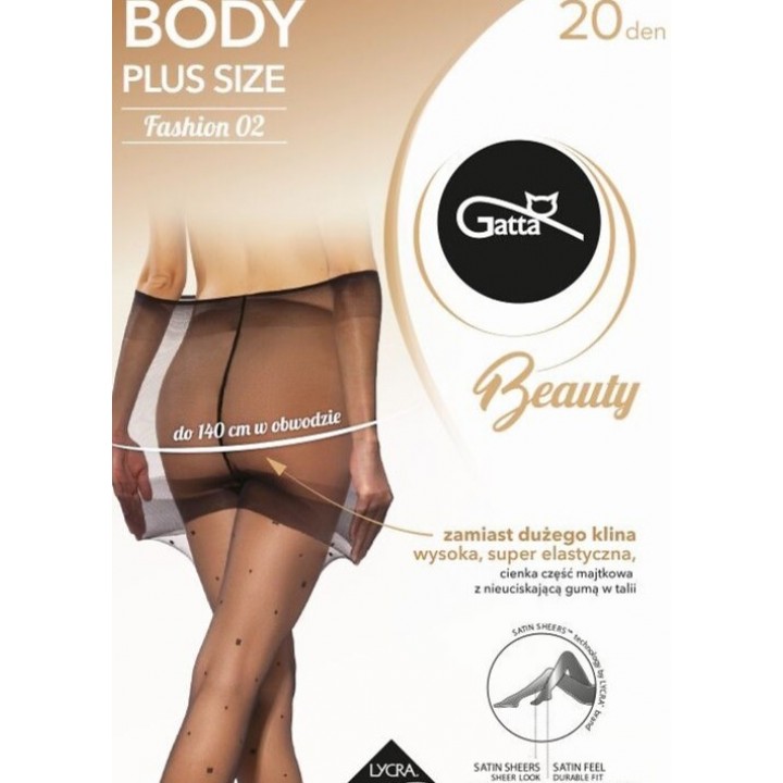 Колготки великого розміру GATTA BODY 20 WZ 02 NERO /5