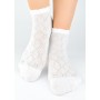 Носки Новити SB119-G-01 Жаккардовые белые 35-38