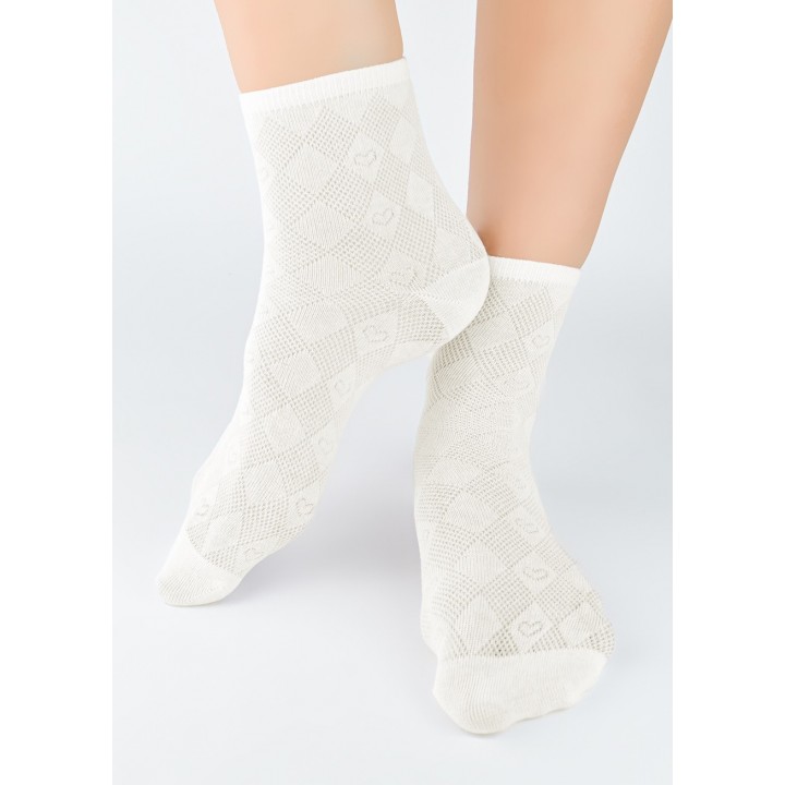 Носки НОВИТИ SB124-W-02 ECRU 39-42