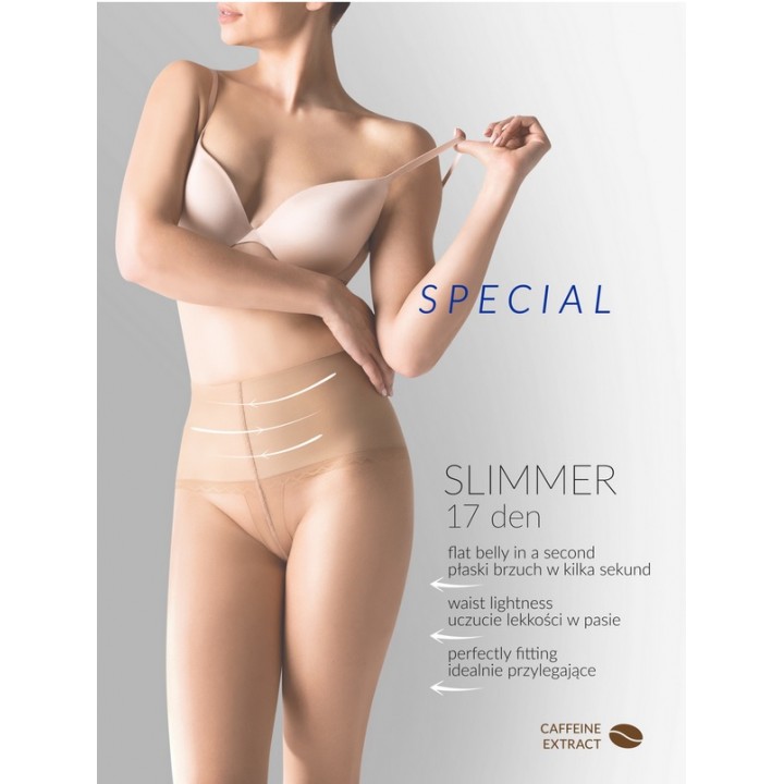 Корекційні жіночі колготки з моделюючим поясом gabriella slimmer 17 den 2