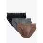 Трусики ATLANTIC 3MP-199 WL25 KHAI/ЧЕРНЫЙ/БЕЖЕВЫЙ/XL