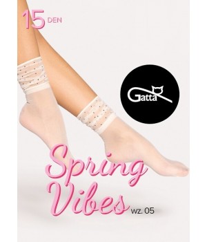 ШКАРПЕТКИ GATTA SPRING VIBES 15 WZ 05 КОЛЬОРУ OFF WHITE