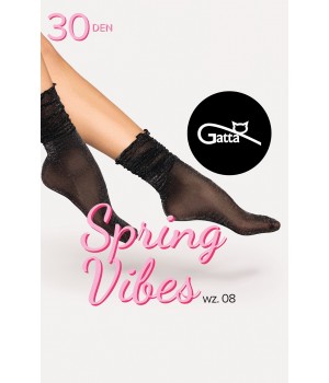 ШКАРПЕТКИ GATTA SPRING VIBES 15 WZ 08 ЧЕРНО-СРІБЛЯСТИЙ
