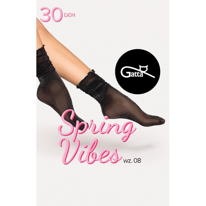Носки GATTA SPRING VIBES 15 WZ 08 NERO SILVER