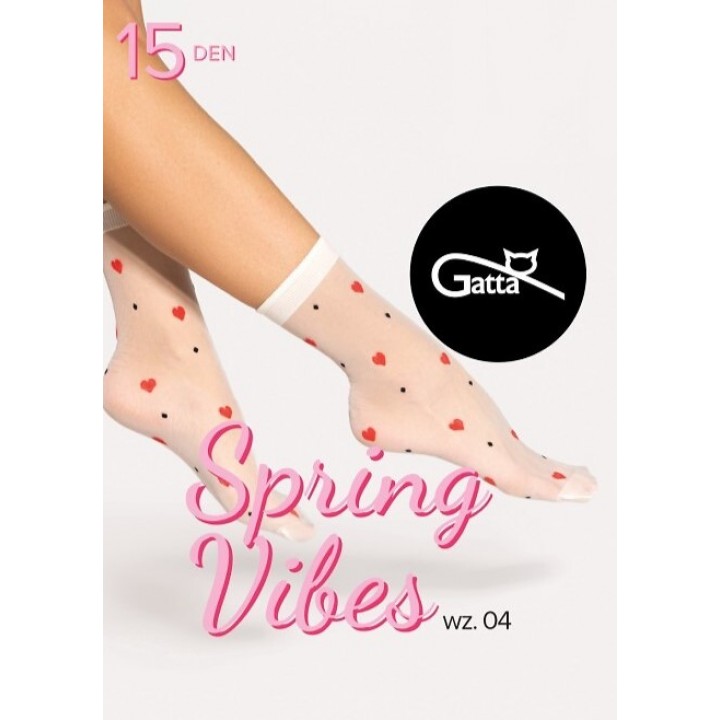 ШКАРПЕТКИ GATTA SPRING VIBES 15 WZ 04 НАТУРАЛЬНИЙ ЧЕРВОНИЙ