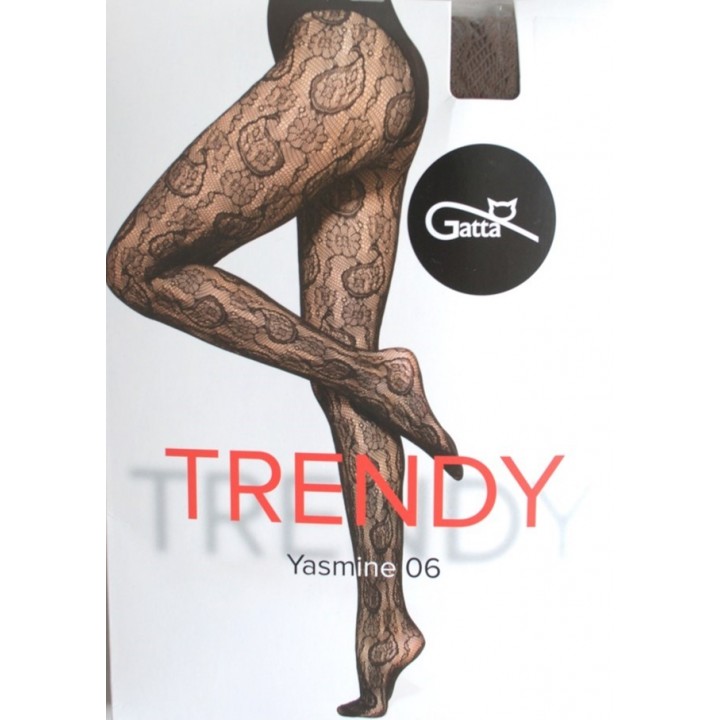 Колготки GATTA YASMINE WZ 06 NERO 3/4