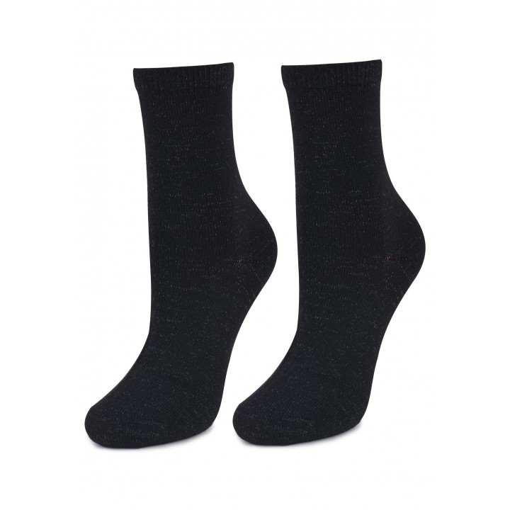 Женские носки MARILYN SHINE 01 ЧЕРНЫЕ/СЕРЕБРЯНЫЕ 36/40