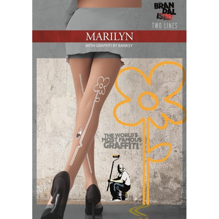Жіночі колготки marilyn banksy two lines 1/2