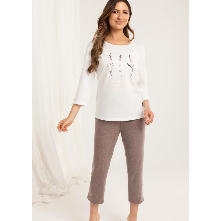 REGINA WOMEN'S PYJAMAS 703 ECRU /L