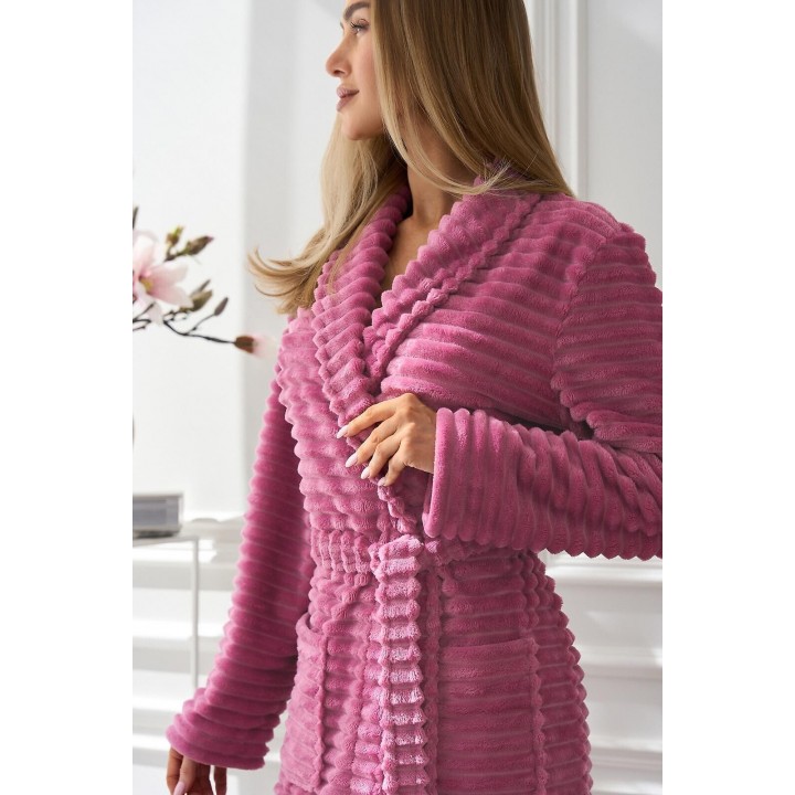 ЖІНОЧИЙ ХАЛАТ L&L 2415 ВИШНЯ RITTA /XXL