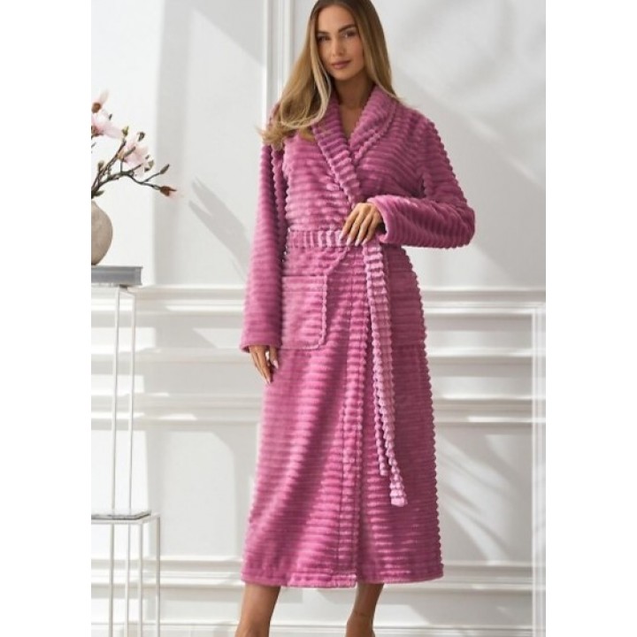 ЖІНОЧИЙ ХАЛАТ L&L 2415 ВИШНЯ RITTA /XL