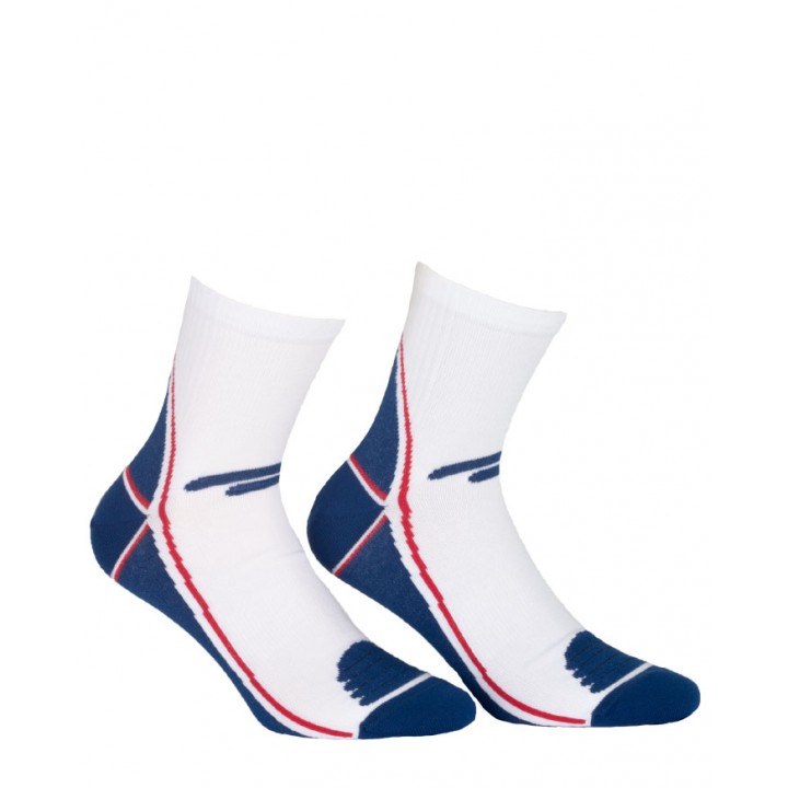 Чоловічі шкарпетки WOLA SPORTIVE AG+ WZ951 білі 45/47