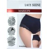 Бразильські чорні трусики Marilyn Lace Shine, розмір S/M