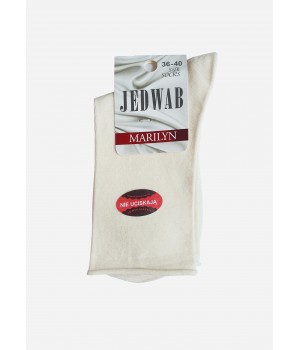 ЖІНОЧІ ШОВКОВІ ШКАРПЕТКИ MARILYN OFF WHITE SOCKS