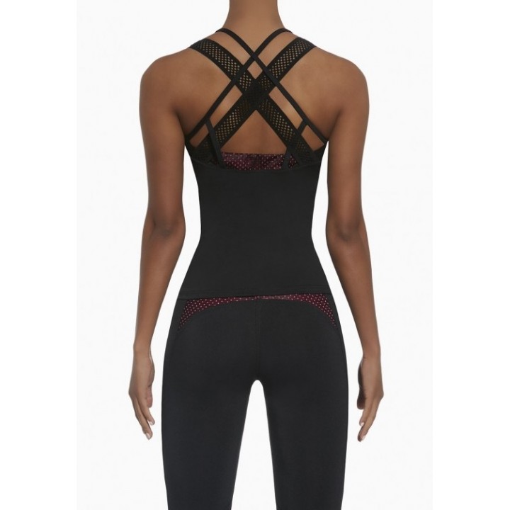 Футболка BAS BLEU INSPIRE-TOP 50 4 чорно-рожева