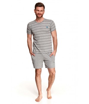 TARO 2513 BRUNO PAJAMAS SS21 M melange - grey