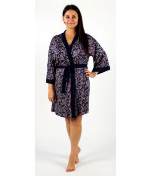 БАННЫЙ ХАЛАТ DE LAFENSE 468 MIA XXL темно-синий БАННЫЙ ХАЛАТ DE LAFENSE 468 MIA XXL темно-синий