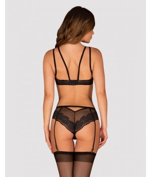 KOMPLET OBSESSIVE ALLASTIA 2-CZĘŚCIOWY S/M czarny