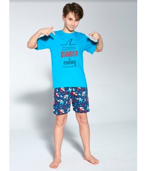 CORNETTE PYJAMA CHŁ 790/94 DANGER 134-140 turquoise