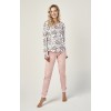 Пижама TARO 2998 GARDENIA AW24 S светло-розовая