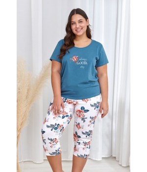 Пижама TARO 2930 JOYCE SS23 3XL темно-синяя