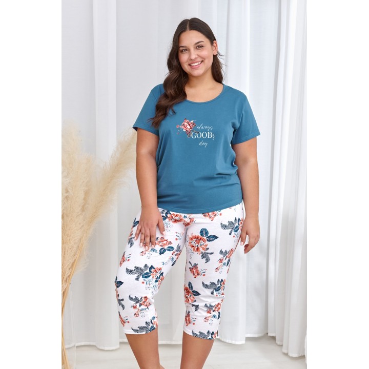 Пижама TARO 2930 JOYCE SS23 3XL темно-синяя