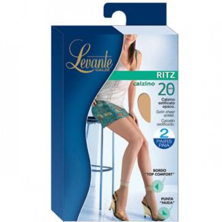 LEVANTE RITZ 20 ШКАРПЕТОК універсальні білі